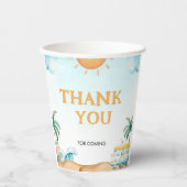 The Big One, Surf Birthday Papieren Bekers (Voorkant)