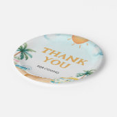 The Big One, Surf Birthday Papieren Bordje (Gekanteld)