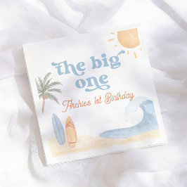 The Big One Surf Boy 1e Verjaardagsfeestje Servet