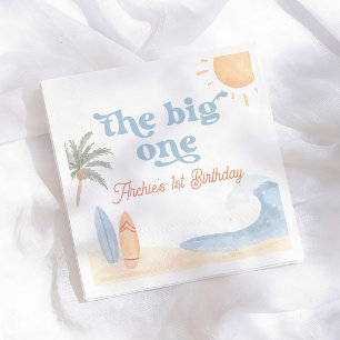 The Big One Surf Boy 1e Verjaardagsfeestje Servet