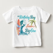 The big one surfing retro birthday matching (Voorkant)