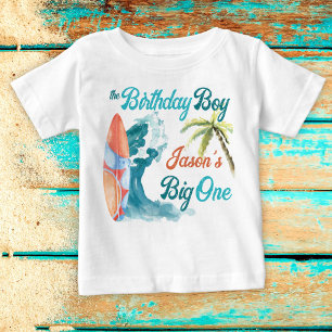 The big one surfing retro birthday matching 