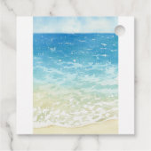 The Big One Surfing Retro Eerste Verjaardagsfeest Bedankjes Labels (Achterkant)