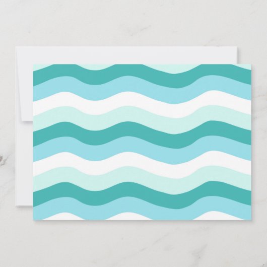 The Big One Surf's Up Verjaardag Bedankt Kaarten (Achterkant)