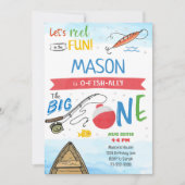 The Big One Vist 1e verjaardagsuitnodiging Kaart (Voorkant)