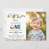 The Big One Vist 1e verjaardagsuitnodiging Kaart (Voorkant)