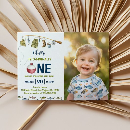 The Big One Vist 1e verjaardagsuitnodiging Kaart