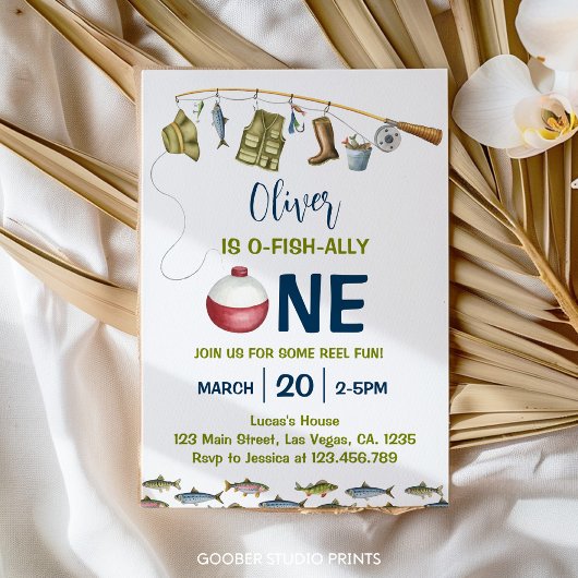 The Big One Vist 1e verjaardagsuitnodiging Kaart