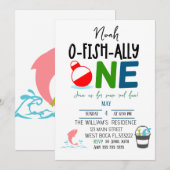 The Big One Vist verjaardagsuitnodiging Feestdagenkaart (Voorkant / Achterkant)