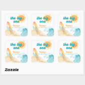 The Big One Waterverf Beach 1st Birthday Sticker (Vel)