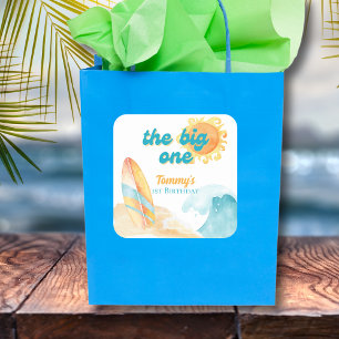 The Big One Waterverf Beach 1st Birthday Sticker