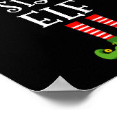 The Big Sister Elf Funny Christmas Matching Family Poster (Hoek)