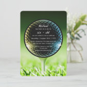 The Big Six-Oh Golf 60th Birthday Party Photo Kaart (Staand voorkant)