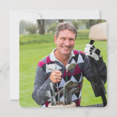 The Big Six-Oh Golf 60th Birthday Party Photo Kaart (Achterkant)