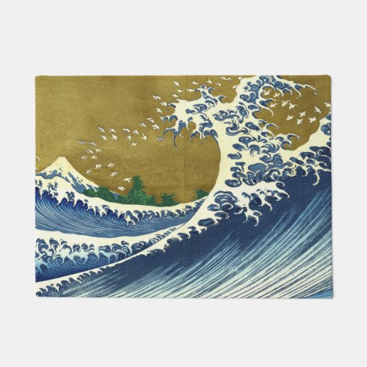 The Big Wave (Blue and Gold Japans Kunst, Hokusai) Deurmat (Voorkant)
