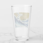 The Big Wave (Blue and Gold Japans Kunst, Hokusai) Glas (Achterkant)