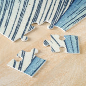 The Big Wave (Blue and Gold Japans Kunst, Hokusai) Legpuzzel (Zijkant)