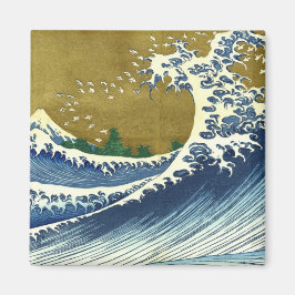 The Big Wave (Blue and Gold Japans Kunst, Hokusai) Magneet