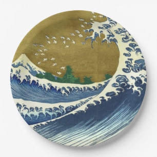 The Big Wave (Blue and Gold Japans Kunst, Hokusai) Papieren Bordje