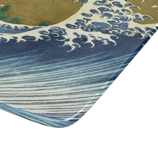The Big Wave (Blue and Gold Japans Kunst, Hokusai) Snijplank (Hoek)