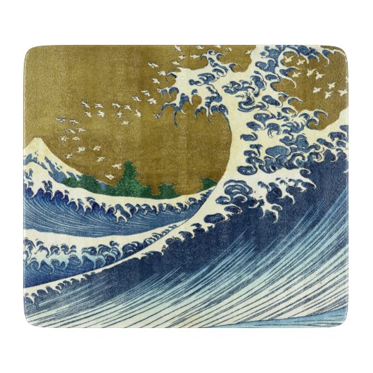 The Big Wave (Blue and Gold Japans Kunst, Hokusai) Snijplank (Voorkant)