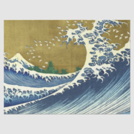 The Big Wave (Blue and Gold Japans Kunst, Hokusai) Tissuepapier