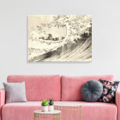 The Big Wave (door Katsushika Hokusai) Canvas Afdruk (Insitu (Woonkamer))