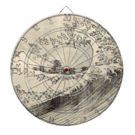 The Big Wave (door Katsushika Hokusai) Dartbord