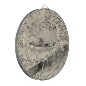 The Big Wave (door Katsushika Hokusai) Dartbord (Voorkant Links)