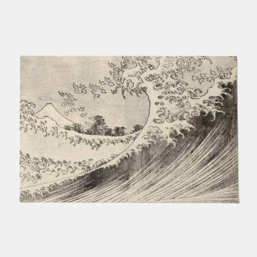 The Big Wave (door Katsushika Hokusai) Deurmat (Voorkant)