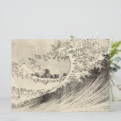 The Big Wave (door Katsushika Hokusai) Kaart (Staand voorkant)