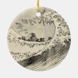 The Big Wave (door Katsushika Hokusai) Keramisch Ornament