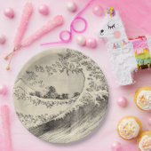 The Big Wave (door Katsushika Hokusai) Papieren Bordje (Feest)