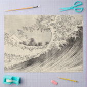 The Big Wave (door Katsushika Hokusai) Tissuepapier (Craft)