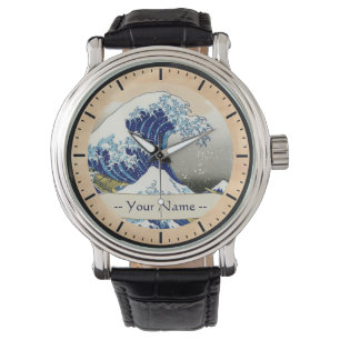 The Big Wave of Kanagawa Hokusai Katsushika Name Horloge