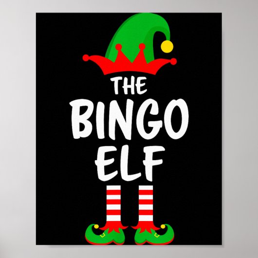 The Bingo Elf Matching Family Christmas Poster (Voorkant)