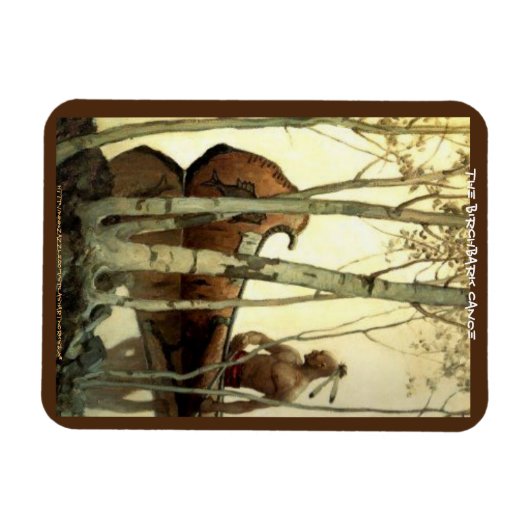 "The Birch Bark Canoe" Magneet (Horizontaal)