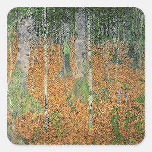 The Birch Wood, 1903 Vierkante Sticker