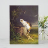 The Birdwatcher (door William Holbrook Beard) Kaart (Staand voorkant)