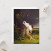 The Birdwatcher (door William Holbrook Beard) Kaart (Voorkant / Achterkant in situ)