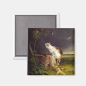 The Birdwatcher (door William Holbrook Beard) Magneet (Voorkant / Achterkant)