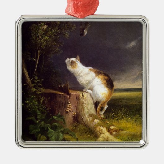 The Birdwatcher (door William Holbrook Beard) Metalen Ornament (Voorkant)
