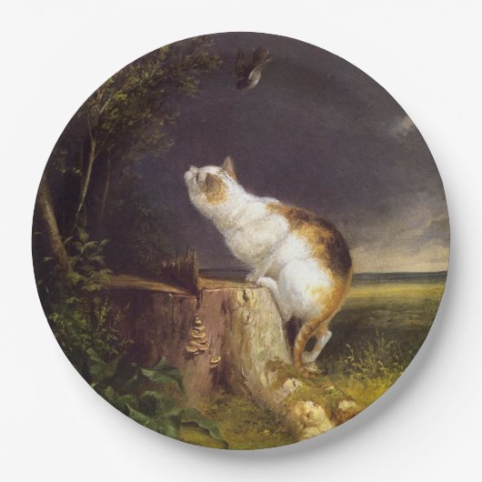 The Birdwatcher (door William Holbrook Beard) Papieren Bordje (Voorkant)