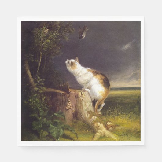 The Birdwatcher (door William Holbrook Beard) Servet (Voorkant)