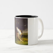 The Birdwatcher (door William Holbrook Beard) Tweekleurige Koffiemok (Voorkant rechts)