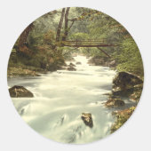 The Birks o'Aberfeldy, Perth en Kinross, Schotland Ronde Sticker (Voorkant)