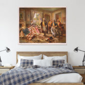 The Birth of Old Glory door Edward Percy Moran Canvas Afdruk (Insitu (Slaapkamer))