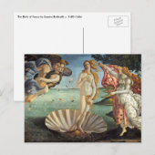 The Birth of Venus by Sandro Botticelli Briefkaart (Voorkant / Achterkant)
