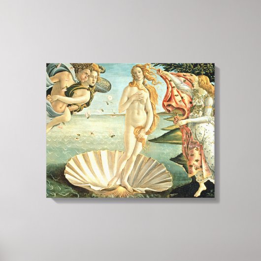 The Birth of Venus, c.1485 (tempera on canvas) Canvas Afdruk (Voorkant)