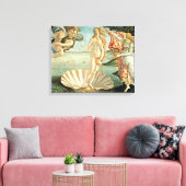 The Birth of Venus, c.1485 (tempera on canvas) Canvas Afdruk (Insitu (Woonkamer))